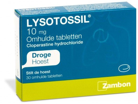 Lysotossil omhulde tabletten 10 mg