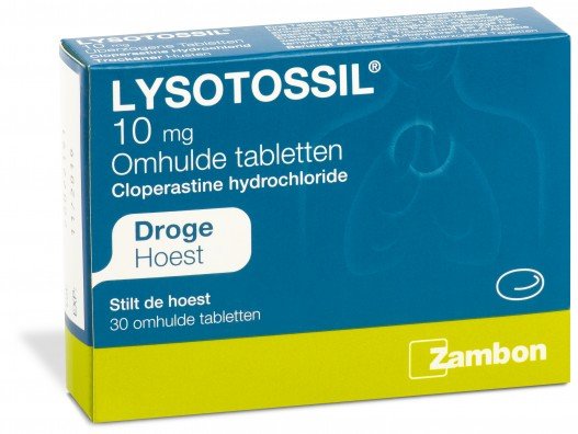 Lysotossil omhulde tabletten 10 mg